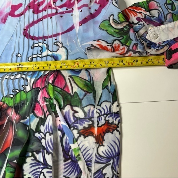 Vintage Ed Hardy Blouse L - Picture 8 of 9
